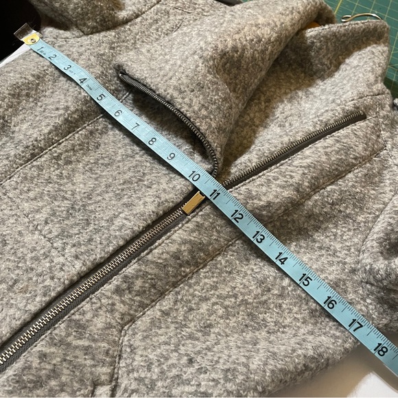 Dex Women's Gray Pea Coat Wool Blend Zip Front Pockets Women's Size XS - Picture 14 of 16